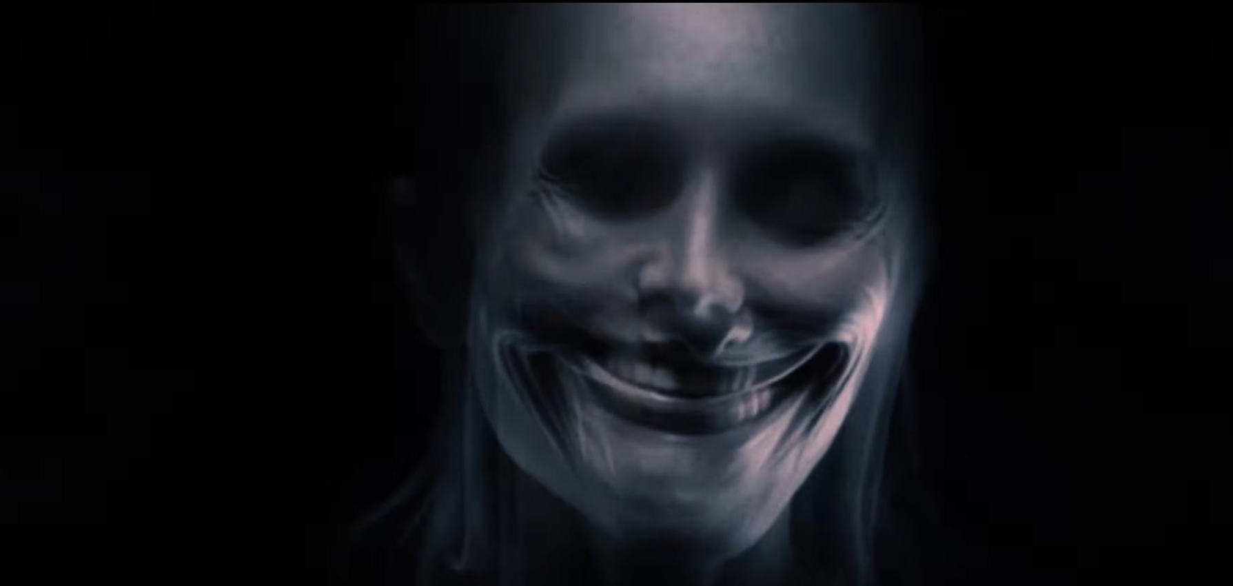 A terrifying smiling figure in Echoes of Death
